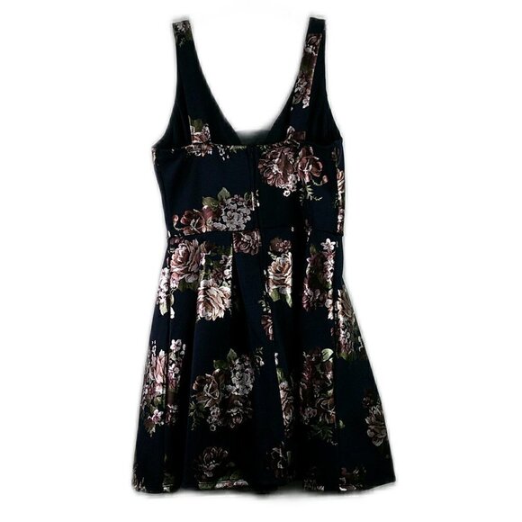 Midnight Doll - Navy Floral A-Line Dress - Size 9 - Picture 1 of 6